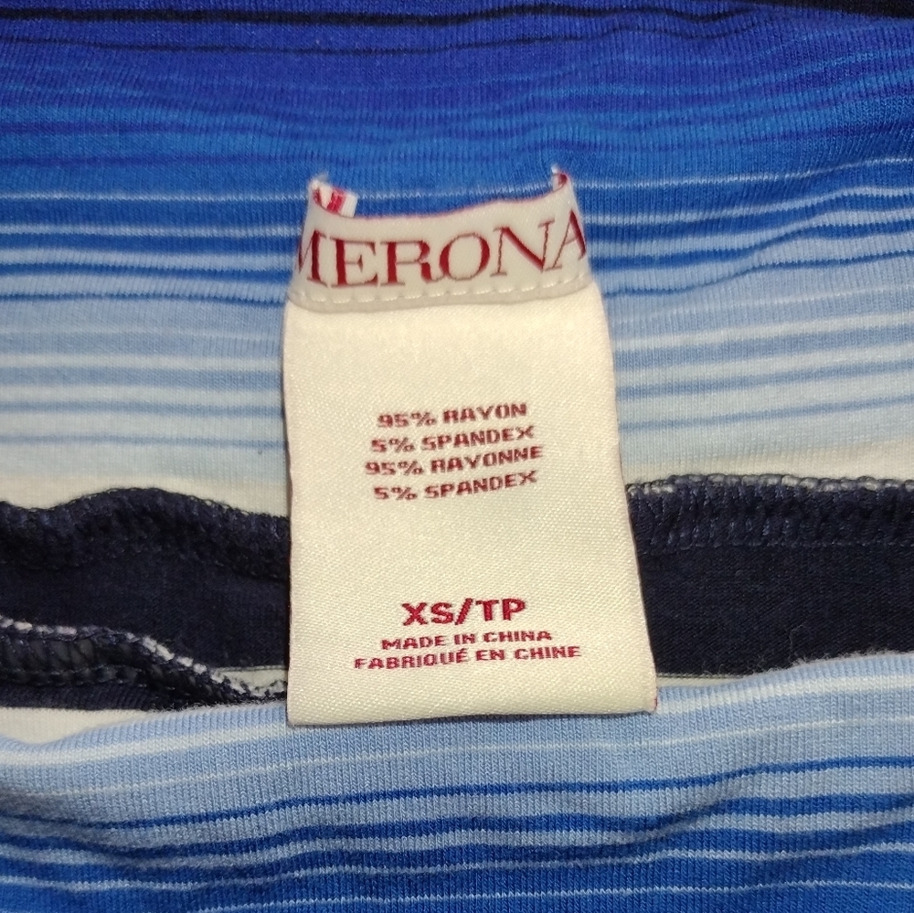 Merona long maxi skirt blue stripes - Picture 2 of 3